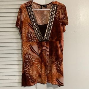 Animal Print dress shirt